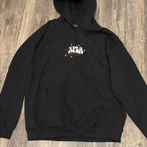 XPLR Black Hoodie with Red Accents